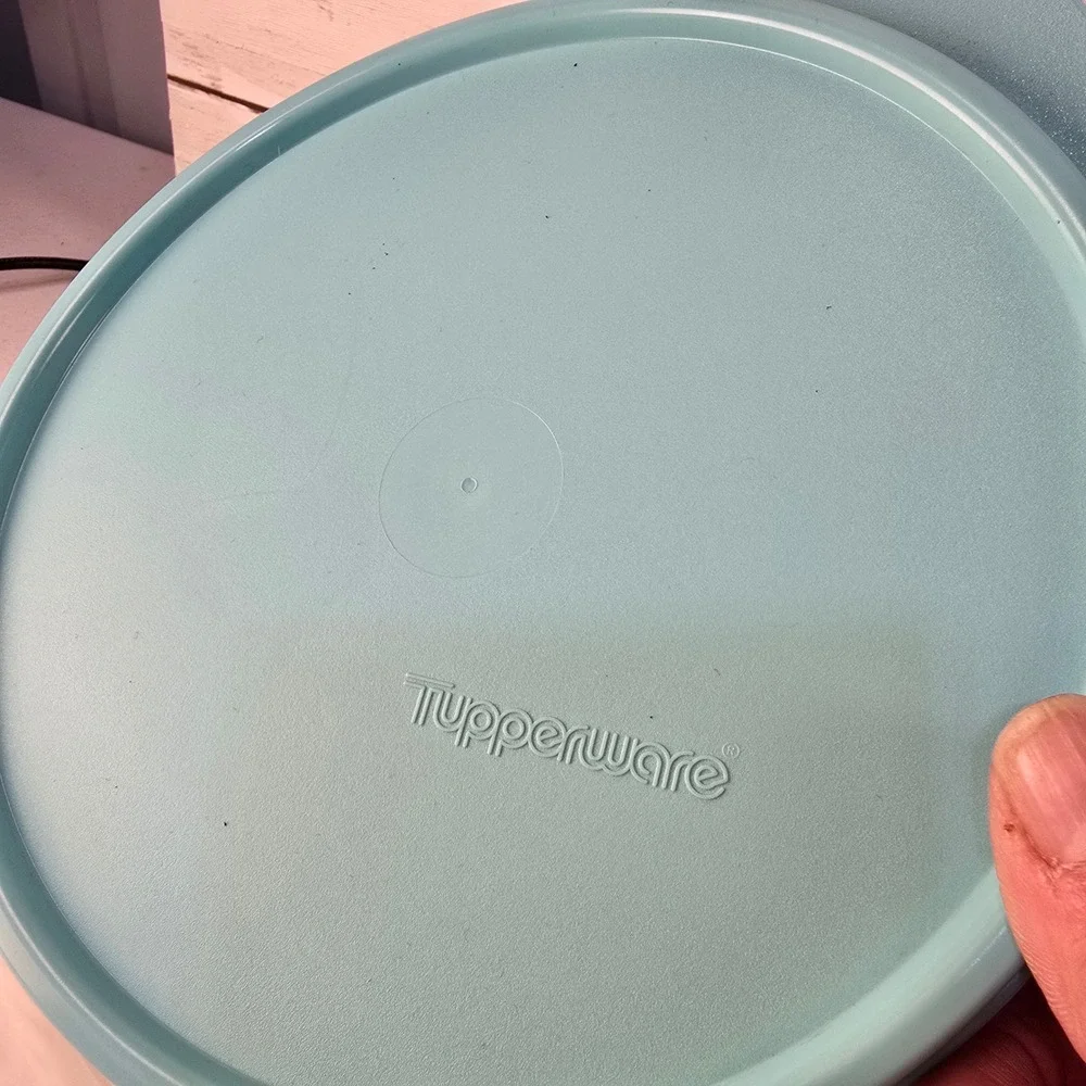 Tupperware Servalier Oval Nesting Bowl‎ Set Teal Frosted Clear 500ml 700ml 3pc